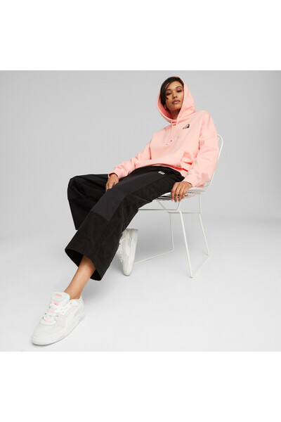 Puma Womens DOWNTOWN Oversized Graphic Hoodie - Pink