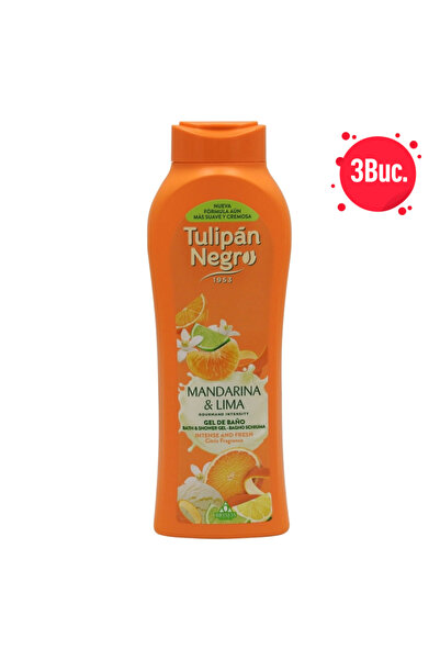 tulipan SET 3 BUCATI- NEGRO GEL DUS 650ML MANDARINA LIME