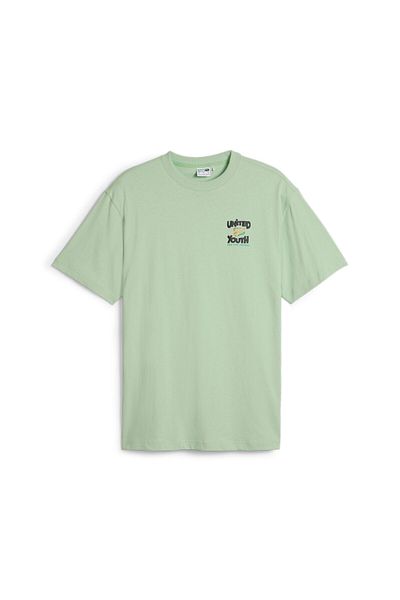 Puma Mens DOWNTOWN Graphic Tee - Green