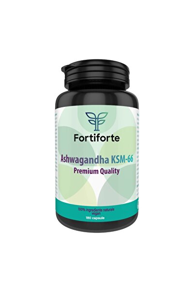 Fortiforte Supliment alimentar ASHWAGANDHA KSM-66 Calitate PREMIUM, Fortiforte, 180 capsule