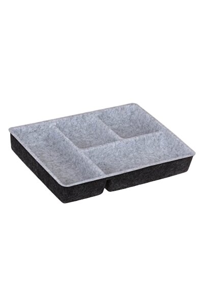 OEM Organizator pentru sertare, 4 compartimente, material plastic și fetru, d...