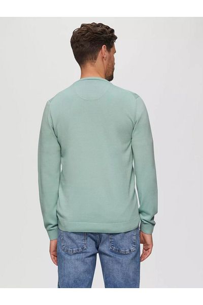s.Oliver Men's crew neck sweater, Light green
