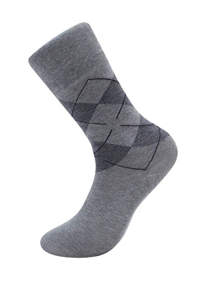 HRN Textile 6-Piece Men's Cotton Plaid Long Socks – Anti-Sweat and Odor