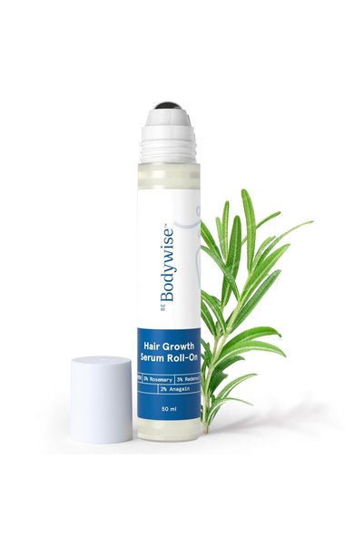 Be Bodywise Rosemary Hair Growth Serum Roll on | Promotes Hair Growth|3% Rosemary, 3% Redensyl 2% Anagain |50 ml