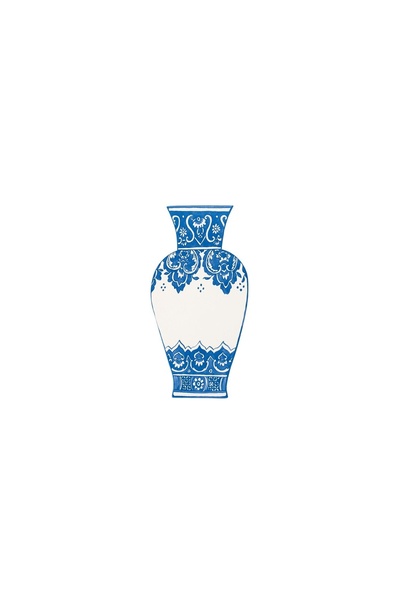 Hester & Cook Vase albastre chinezești pentru decorarea mesei - Pachet de 12