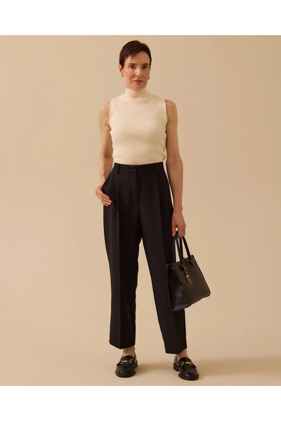 SEÇİL Women's Stone Detailed Knitwear Sleeveless Blouse - Ecru