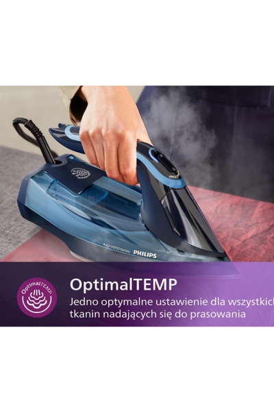 Generic High Power Steam Iron 3000W with SteamGlide Soleplate, Vertical Steaming & Turbo Steam Sho