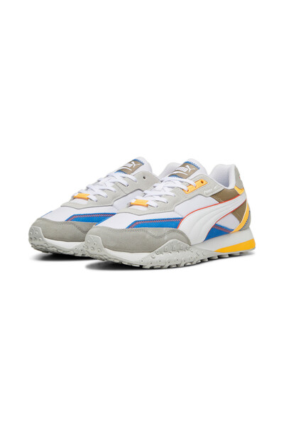 Puma Unisex Blktop Rider Vibrant Sneakers - White