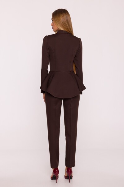 Made of Emotion Peplum jumpsuit with long sleeves