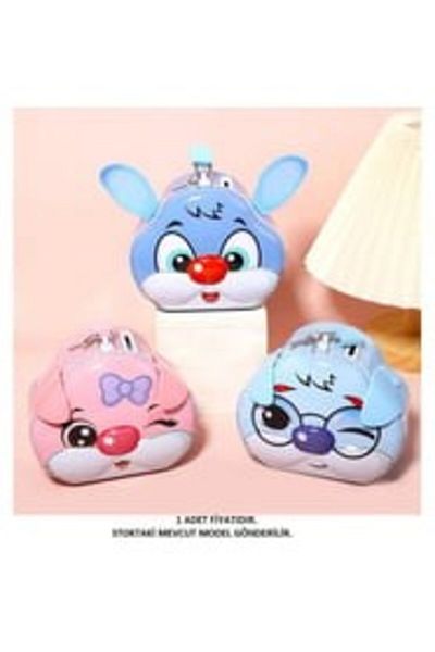 myhomehediyelik Metal Piggy Bank with Cute Rabbit Design