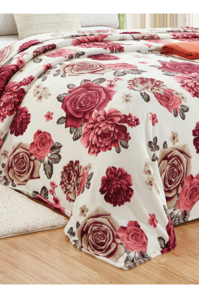 Moon Single Size Floral Throw Blanket All Season Flannel Blanket For Couch Bed And Sofa 150X200 cm G90