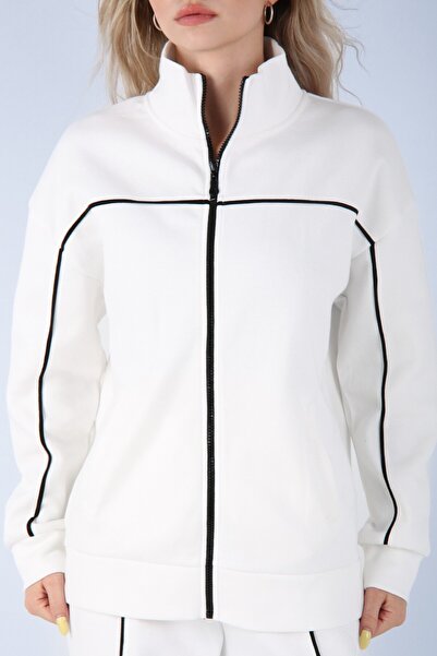 VeniLife Women's Piping Detail Tracksuit Set – Modern, Comfortable and Stylish Style in One