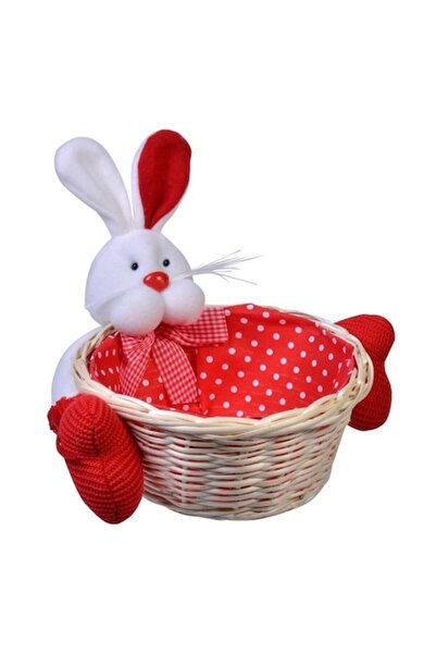 OEM Decorative Easter Basket with Bunny, 22 cm