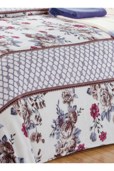 Moon Single Size Floral Throw Blanket All Season Flannel Blanket For Couch Bed And Sofa 150X200 cm G90