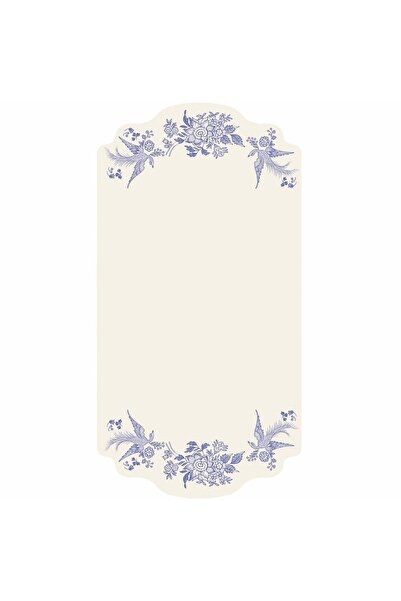 Hester & Cook Card de masă cu fazan asiatic albastru - Pachet de 12