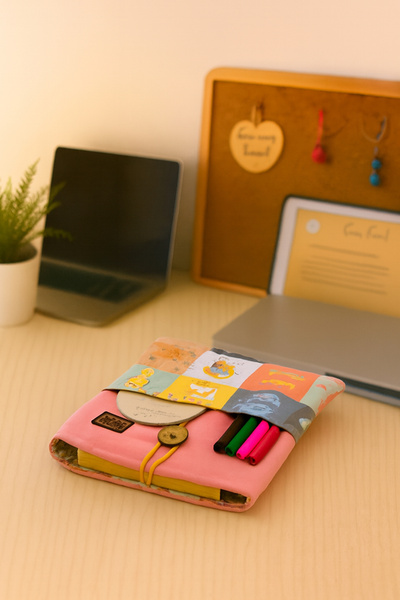 PUDU BAG حافظة كتب منقوشة ملونة للأطفال والكبار