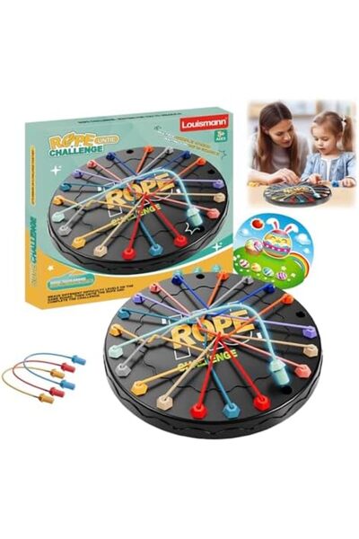 Toy Louisman Brain Rope Puzzle Challenge Game with Logical Rope