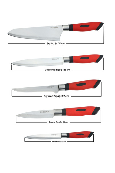 Lazoğlu 5Lİ ÖZEL SERİ BIÇAK SETİ