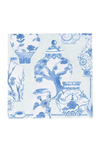 Caspari Glazed Porcelain Celadon Paper Linen Luncheon Napkins 15 Per Package