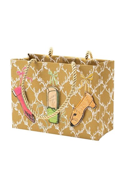 Caspari A History of Shoes Small Gift Bag 1 Each