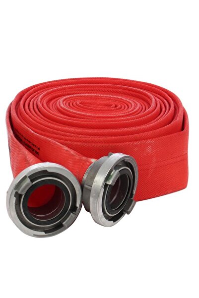 SDX Market Furtun de apă tip pompier roșu cu cuplaje de 2 inch, 20 m, 16 bar,...