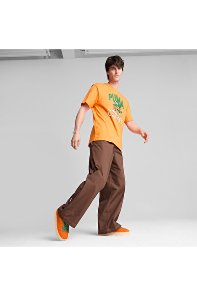 Puma Mens Suede XL CARROTS Sneakers - Orange