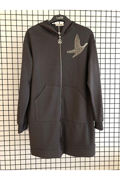 Armine TREND Yeni Sezon Kapüşonlu Kanguru Cepli Fermuarlı Ceket Modaayka 25AY...