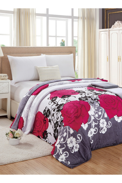 Moon Single Size Floral Throw Blanket All Season Flannel Blanket For Couch Bed And Sofa 150X200 cm G90