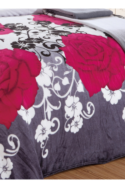 Moon Single Size Floral Throw Blanket All Season Flannel Blanket For Couch Bed And Sofa 150X200 cm G90