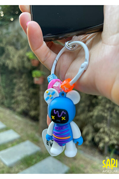 Guesche Bütün Telefonlarla Uyumlu Renkli Emojili Çanta ve Telefon Kılıf Charmı