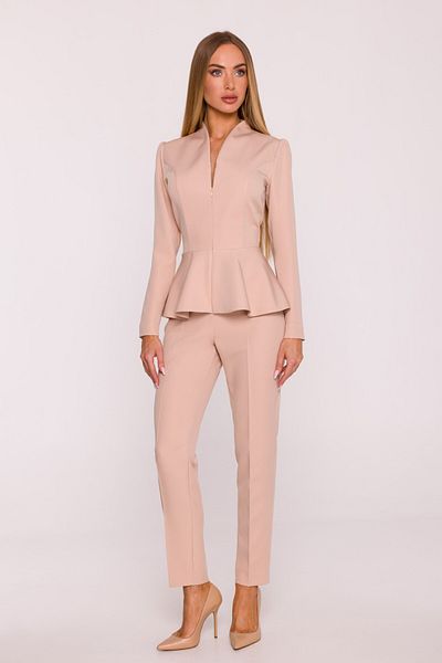 Made of Emotion Peplum jumpsuit with long sleeves