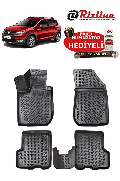 Rizline Dacia Sandero 2008-2020 Arası Havuzlu Paspas