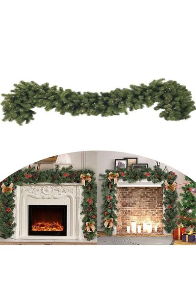 Hessa Ghirlandă de Crăciun 1.8m din Ramuri Artificiale de Pin Apuseni Verde Clasic, Lungime 180cm, Lo