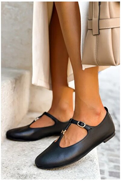 VİNİCCİ AYAKKABI حذاء أسود من الجلد الطبيعي