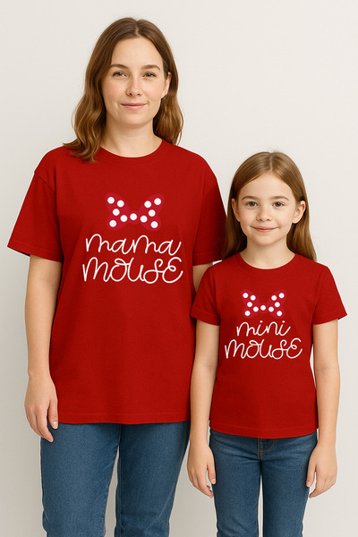 SVART WEAR Mama Mini Mause Mother Daughter Matching T-Shirt Set T-Shirt Twin Mother Daughter Oversize (Single Price)