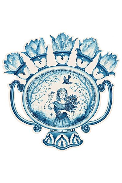 Hester & Cook Set de 12 foi de masă Indigo Meadow - 12 foi