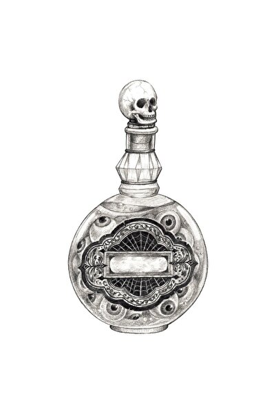 Hester & Cook Decor pentru masă în formă de sticlă de venin - Pachet de 12