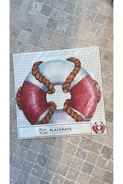 Hester & Cook Covoraș de masă în formă de salvator de viață - 12 foi