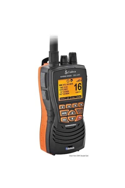 Cobra Marine Portable VHF Radio Cobra Marine MR HH600 GPS with Class D DSC