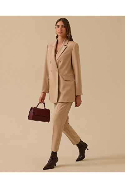 SEÇİL Κλασικό μπουφάν με διπλό στήθος με κουμπιά