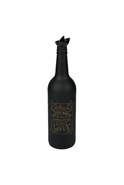 OEM Recipient modern pentru ulei, sticlă neagră mată/bronz, 750 ml