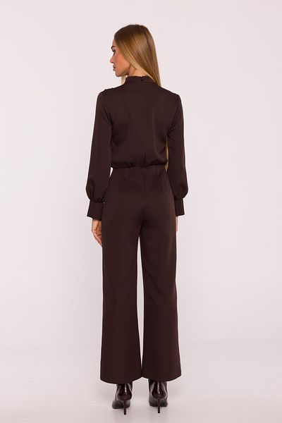 Made of Emotion Jumpsuit with stand-up collar and wide trousers