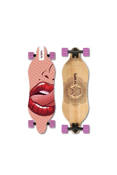 SCOPS Lips Longboard - Ahşap Kaykay