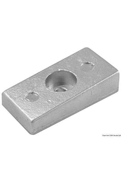 OSCULATI Anod Plate Zinc for Mercury Engines 30-300 HP, 2/4 Stroke