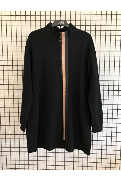 Armine TREND New Season Stripe Detailed Half Zipper Sports Seasonal Tunic Modaayka 25Ayci407