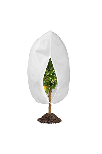 OEM Protective Cover for Plants, Fabric, Adjustable Cord, White 120cm x 180cm