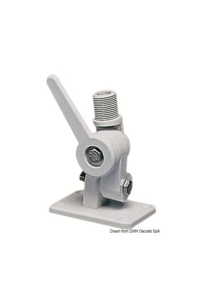 OSCULATI VHD и GPS съчленена основа, бял найлон, ексцентрична заключваща система