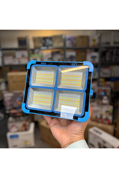Generic UXI BL-911 Solar Flood Light | Portable LED Emergency Light with Panel & USB Charging