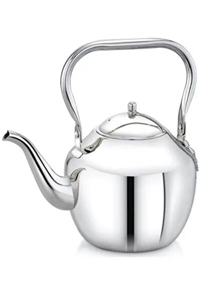Maxima Stainless Steel Arabic Tea Kettle Silver