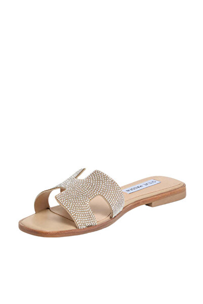 Steve Madden Womens Hadyn Rhinestone Flat Sandals